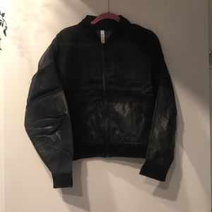 alo translucent jacket in black